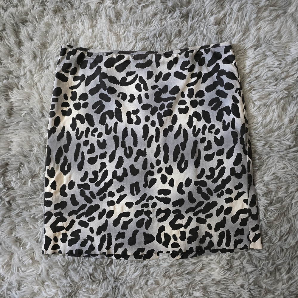 Y2K Cato Leopard Print Pencil Skirt - Size 12 - Picture 1 of 5